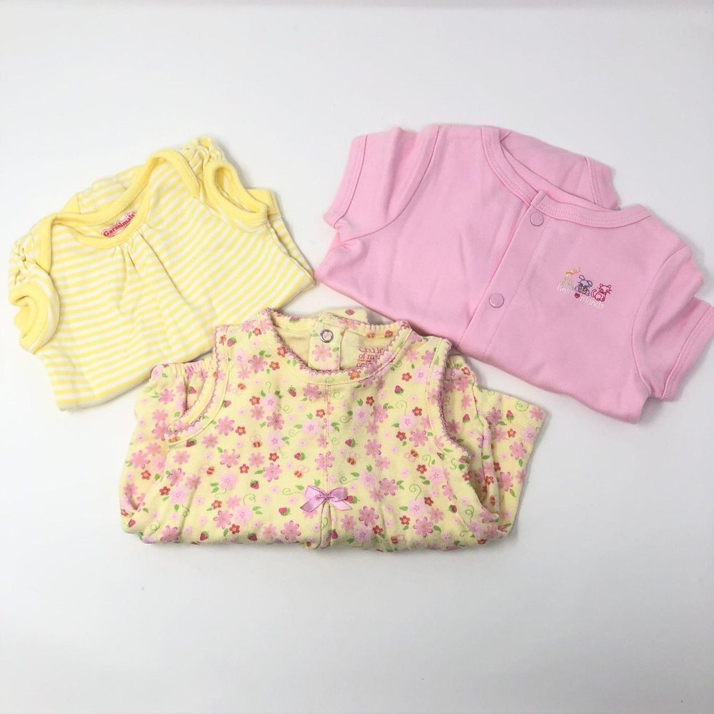 Baby Girl Bodysuits Size NB to 3 months Lot of 3